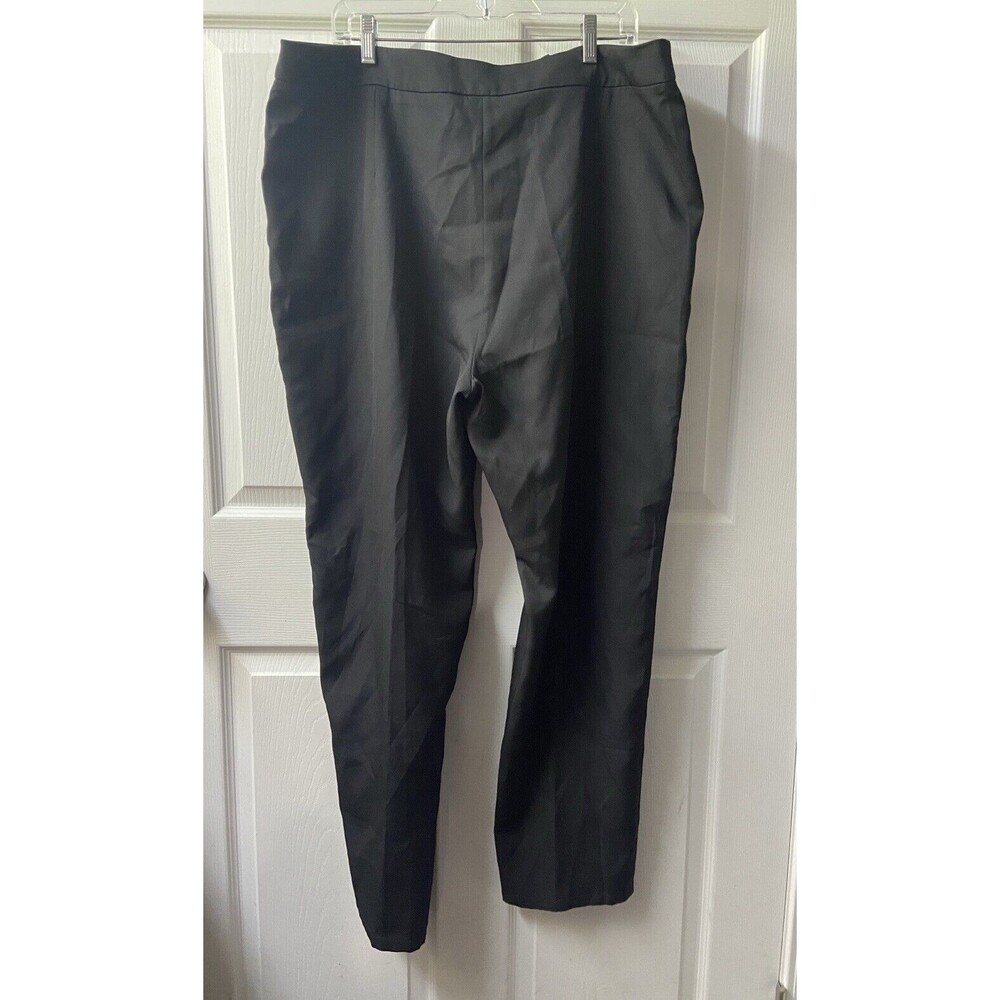 Pretty Little Thing Avani Black Suit Pants Slim Fit Ankle Length Size 16 NWT